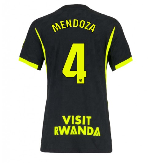 Atletico Madrid Rodrigo Mendoza #4 Vieraspaita Naisten 2026-27 Lyhythihainen Atletico Madrid Rodrigo Mendoza #4 Vieraspaita Naisten 2026-27 Lyhythihainen